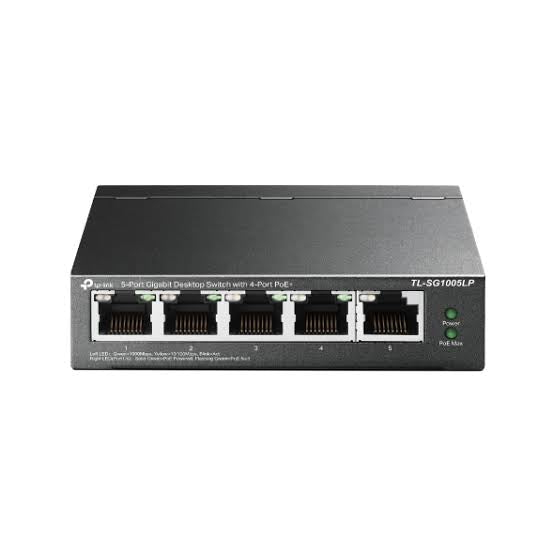 TP-Link 5 Port Gigabit Desktop PoE Switch with 4-Port PoE Plus, SG1005LP ...