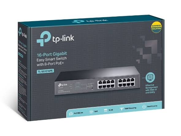 TP-Link 16 Port Gigabit Easy Smart Desktop Switch, SG1016PE