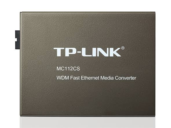 TP-Link TL-MC112CS 10/100Mbps Black WDM Media Converter