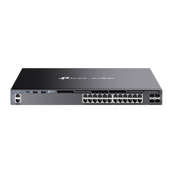 TP-Link Omada 24 Port Gigabit Stackable L3 Managed Network Switch with 4 10G Slots, SG6428X ...