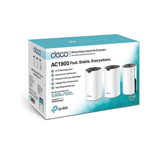 TP-Link AC1900 Deco S7 White Whole Home Mesh Wi-Fi System Smart Router (Pack of 3) ...