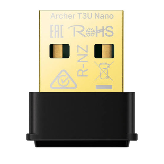 TP-Link AC1300 1300Mbps Nano Wireless MU-MIMO USB 2.0 Adapter, Archer T3U Nano ...