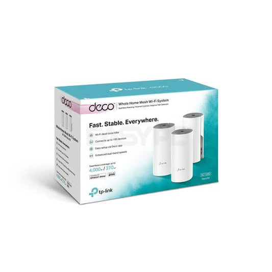 TP-Link Deco E4 AC1200 Whole Home Mesh Wi-Fi System (Pack of 3) ...