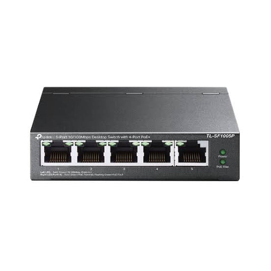 TP-Link 5 Ports 10/100Mbps Desktop Switch with 4 Ports POE, TL-SF1005P ...