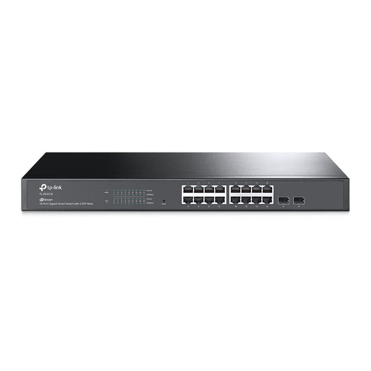TP-Link JetStream 16-Port Gigabit Smart Switch with 2 SFP Slots, TL-SG2218 ...