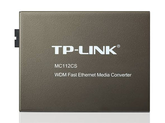 TP-Link TL-MC112CS 10/100Mbps Black WDM Media Converter