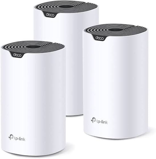 TP-Link 5GHz 1000Mbps White Dual Band Whole Mesh System Wireless Smart Router, Deco S7 (Pack of 3) ...