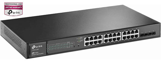 TP-Link Jetstream 24 Port Gigabit Switch Router, T1600G-28TS(TL-SG2424) ...