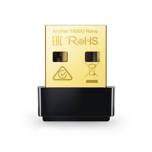 TP-Link AC600 433Mbps USB Wi-Fi Dual Band Wireless Network Adapter for PC Desktop & Laptop, Archer T600U Nano ...