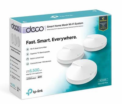TP-Link Deco M9 PLUS 2134Mbps Whole Home Mesh Wi-Fi System (Pack of 3) ...