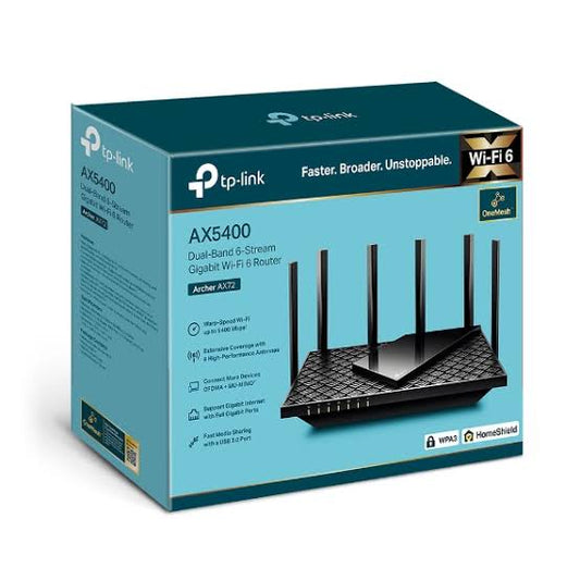 TP-Link AX5400 5400Mbps Next-Gen Gigabit Dual Band Wireless Wi-Fi 6 Router for Gaming Xbox, PS4 & Steam, Archer AX72 ...