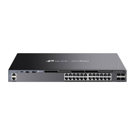 TP-Link Omada 24 Port Gigabit Stackable L3 Managed Network Switch with 4 10G Slots, SG6428X ...