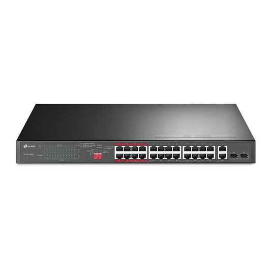 TP-Link TL-SG1218MPE JetStream 16-Port Gigabit Easy Smart PoE+ Switch with 2 SFP Slots ...