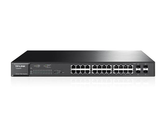 TP-Link JetStream 24 Port Gigabit PoE Switch, T1600G-28PS(TL-SG2424P) ...